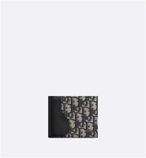 dior bifold|Vertical Bifold Card Holder Black Dior Oblique Jacquard .